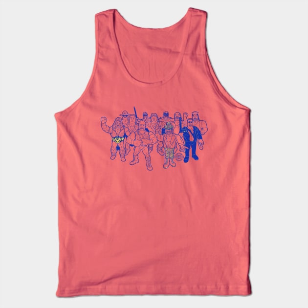 blue rumble Tank Top by jasonwulf